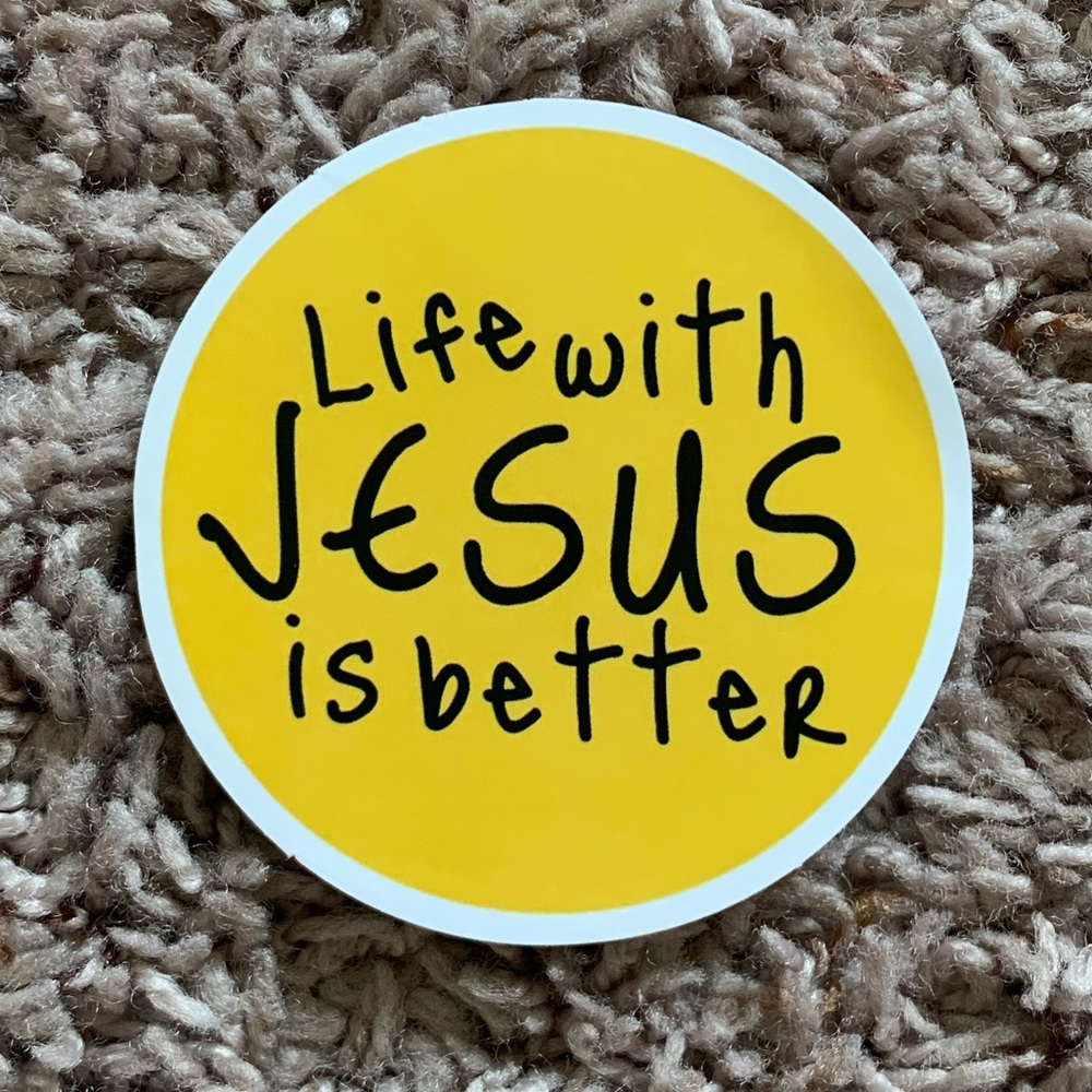 6/$12 Inspirational Vinyl Sticker Matte - Faith